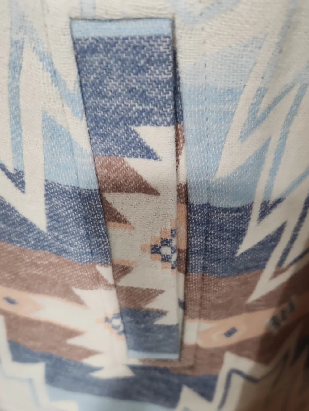 NWOT. Coldwater Creek Southwestern Aztec Quater Zip Pullover Boho Western